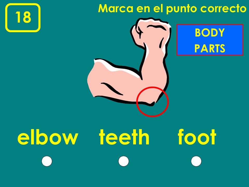 Marca en el punto correcto