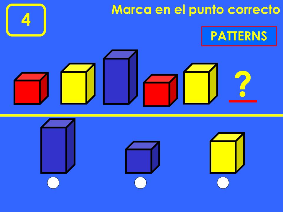 Marca en el punto correcto