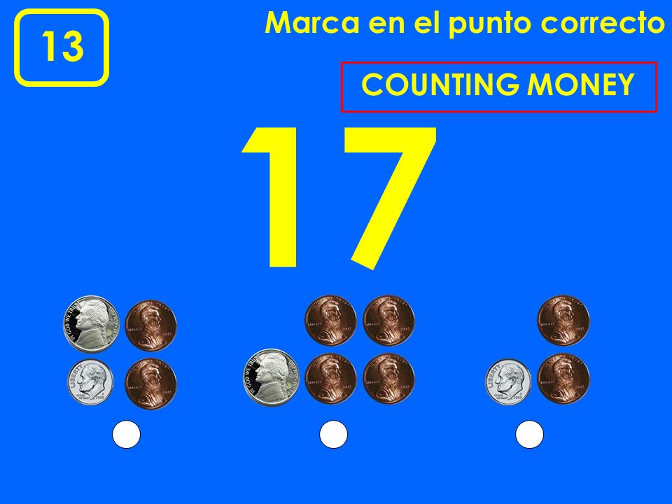 Marca en el punto correcto