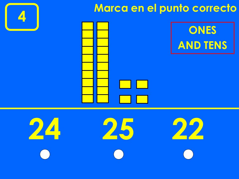 Marca en el punto correcto