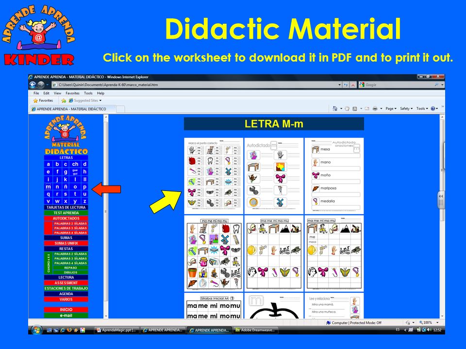 Click on the worksheet to download it in PDF and to print it out.
