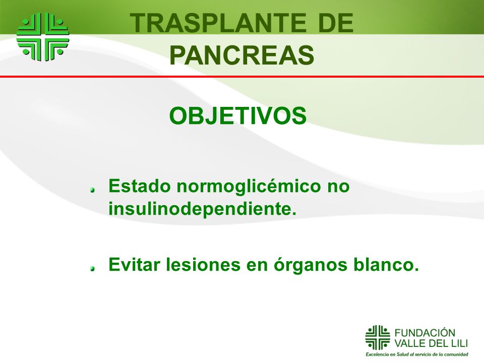 TRASPLANTE DE PANCREAS