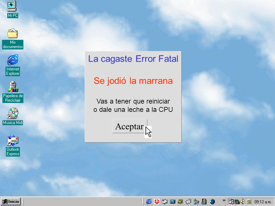 Vas a tener que reiniciar