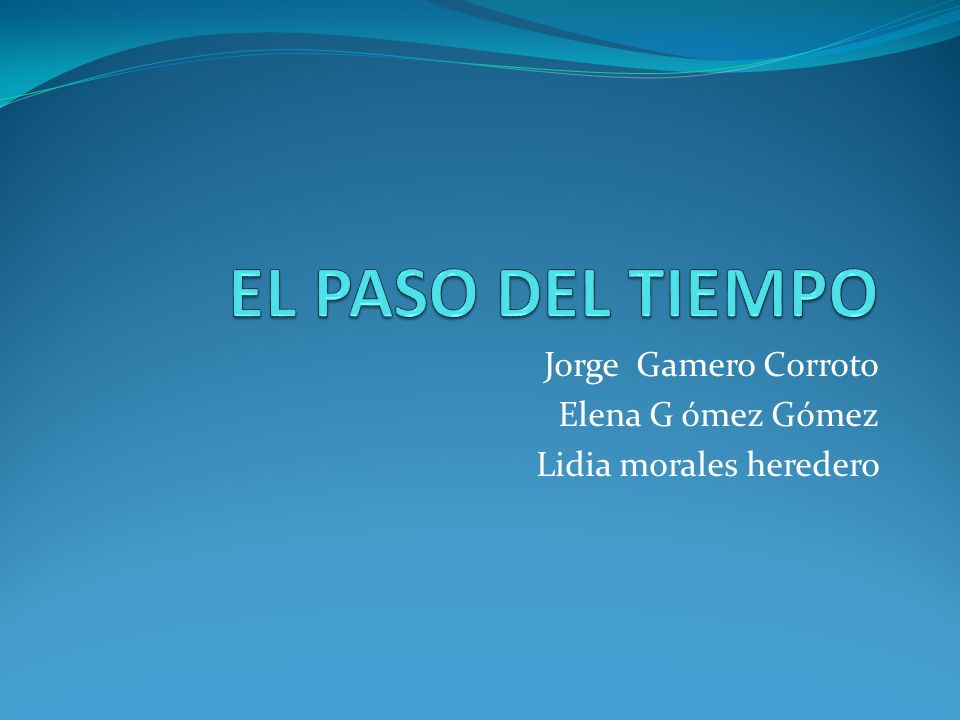 Jorge Gamero Corroto Elena G ómez Gómez Lidia morales heredero