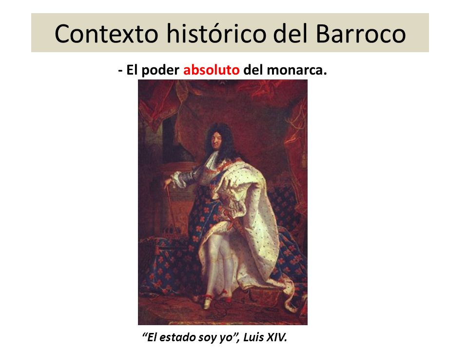 Contexto histórico del Barroco