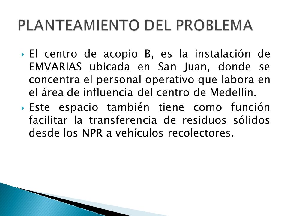 PLANTEAMIENTO DEL PROBLEMA