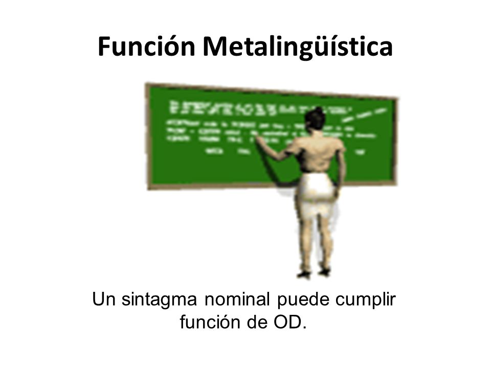 Función Metalingüística