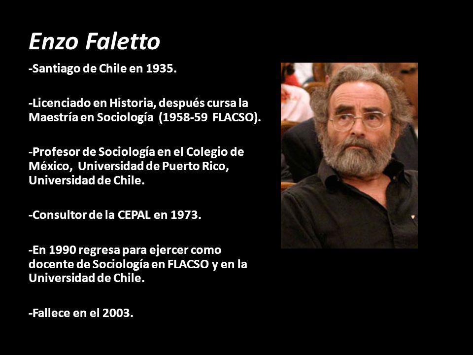 Enzo Faletto -Santiago de Chile en 1935.