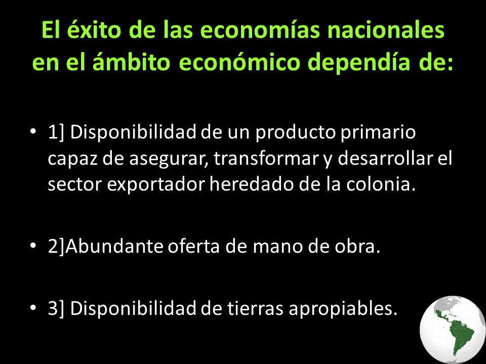 El éxito de las economías nacionales en el ámbito económico dependía de: