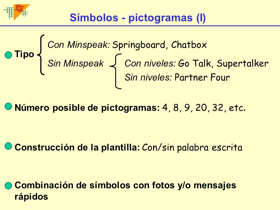 Símbolos - pictogramas (I)