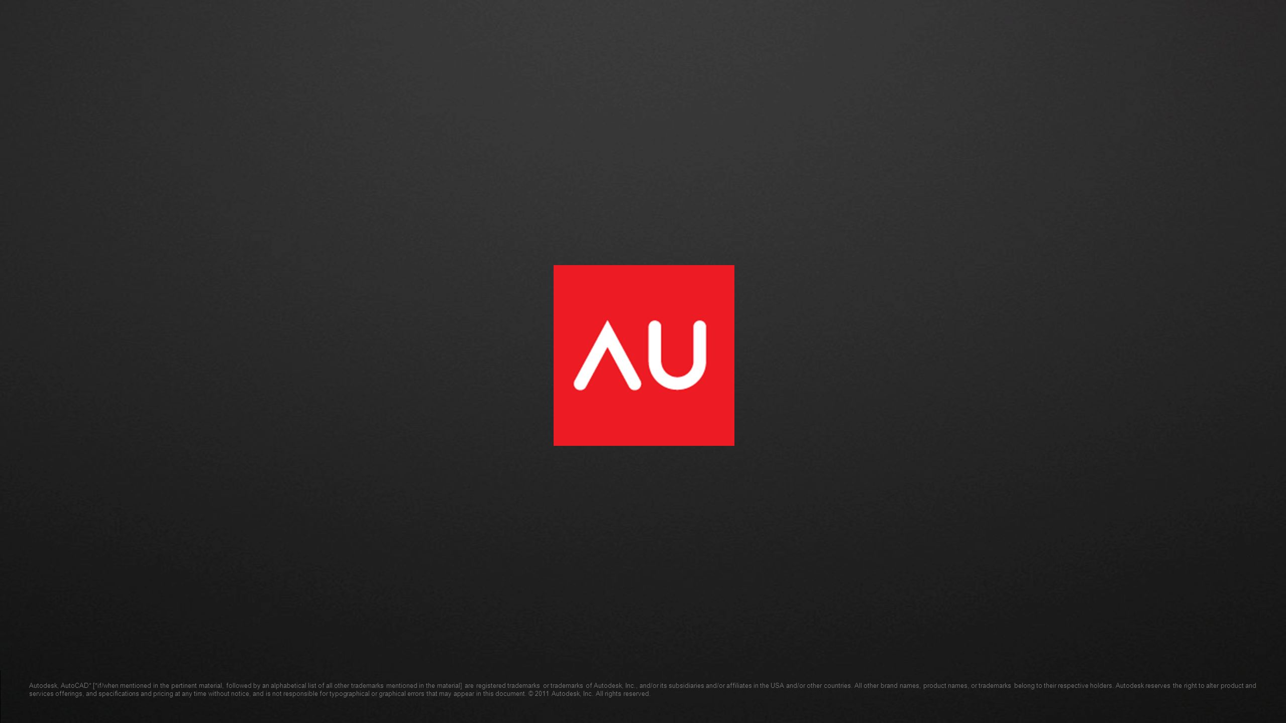 Autodesk, AutoCAD* [*if/when mentioned in the pertinent material, followed by an alphabetical list of all other trademarks mentioned in the material] are registered trademarks or trademarks of Autodesk, Inc., and/or its subsidiaries and/or affiliates in the USA and/or other countries.