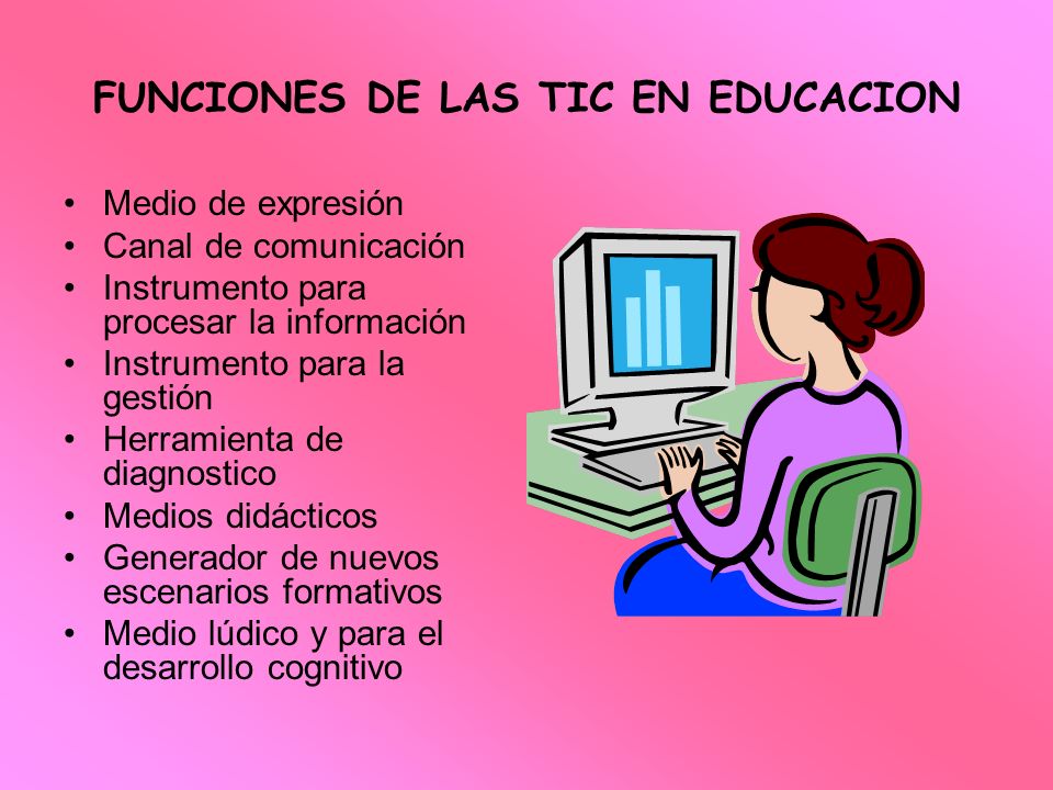 FUNCIONES DE LAS TIC EN EDUCACION
