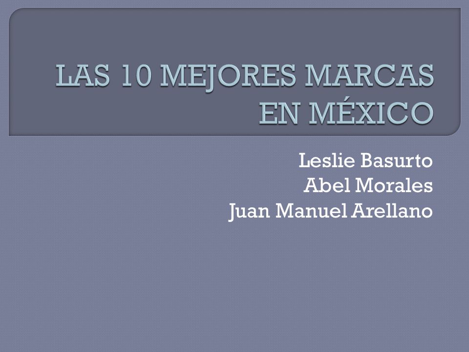 LAS 10 MEJORES MARCAS EN MÉXICO