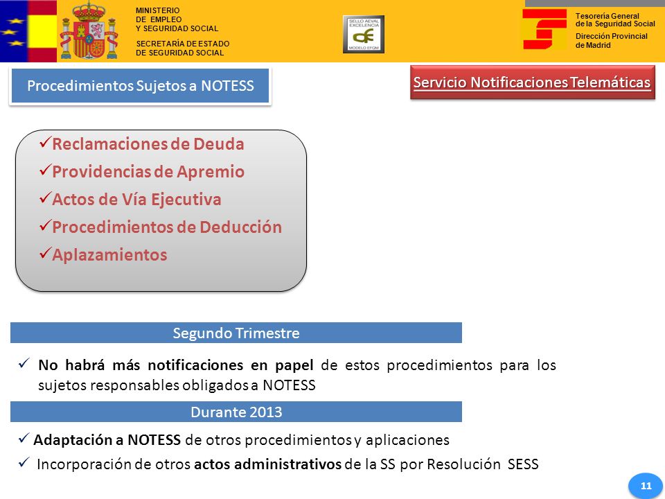 Reclamaciones de Deuda Providencias de Apremio Actos de Vía Ejecutiva