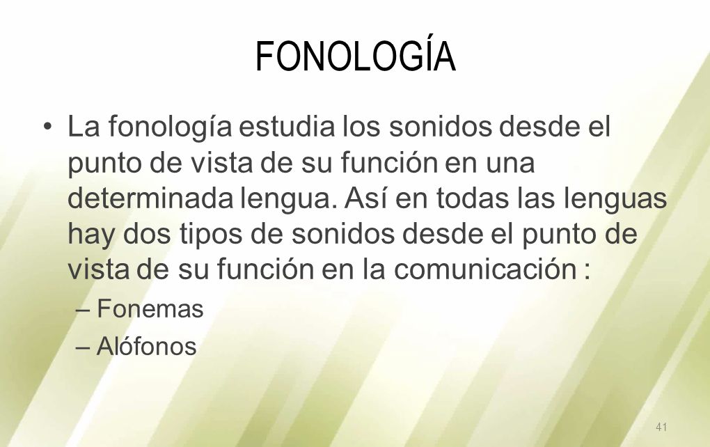 FONOLOGÍA