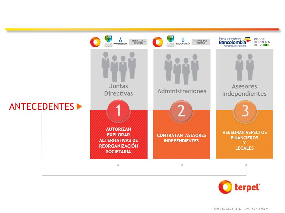 1 2 3 ANTECEDENTES Juntas Asesores independientes Directivas