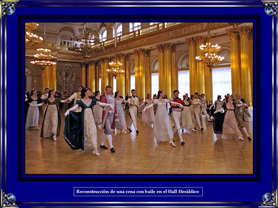 Reconstrucción de una cena con baile en el Hall Heráldico
