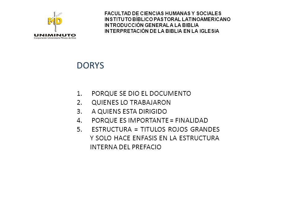DORYS PORQUE SE DIO EL DOCUMENTO QUIENES LO TRABAJARON