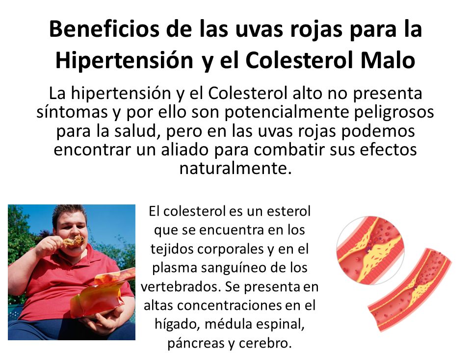 Beneficios de las uvas rojas para la Hipertensión y el Colesterol Malo