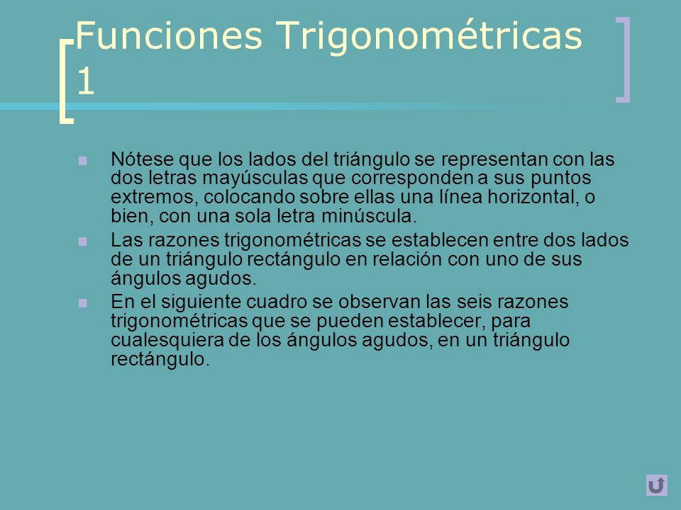 Funciones Trigonométricas 1