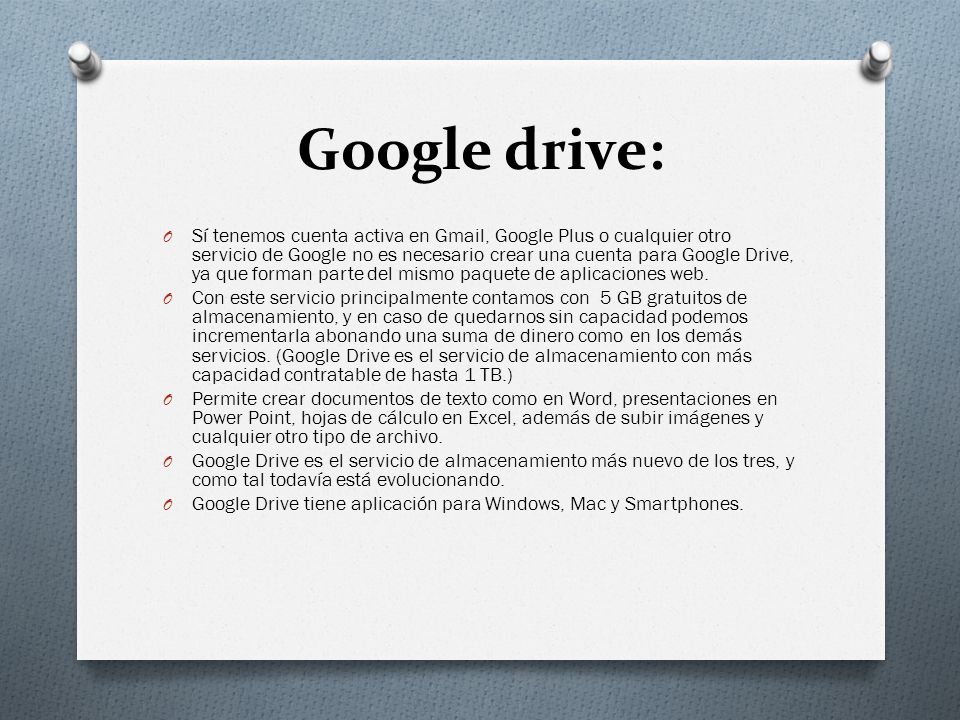 Google drive: