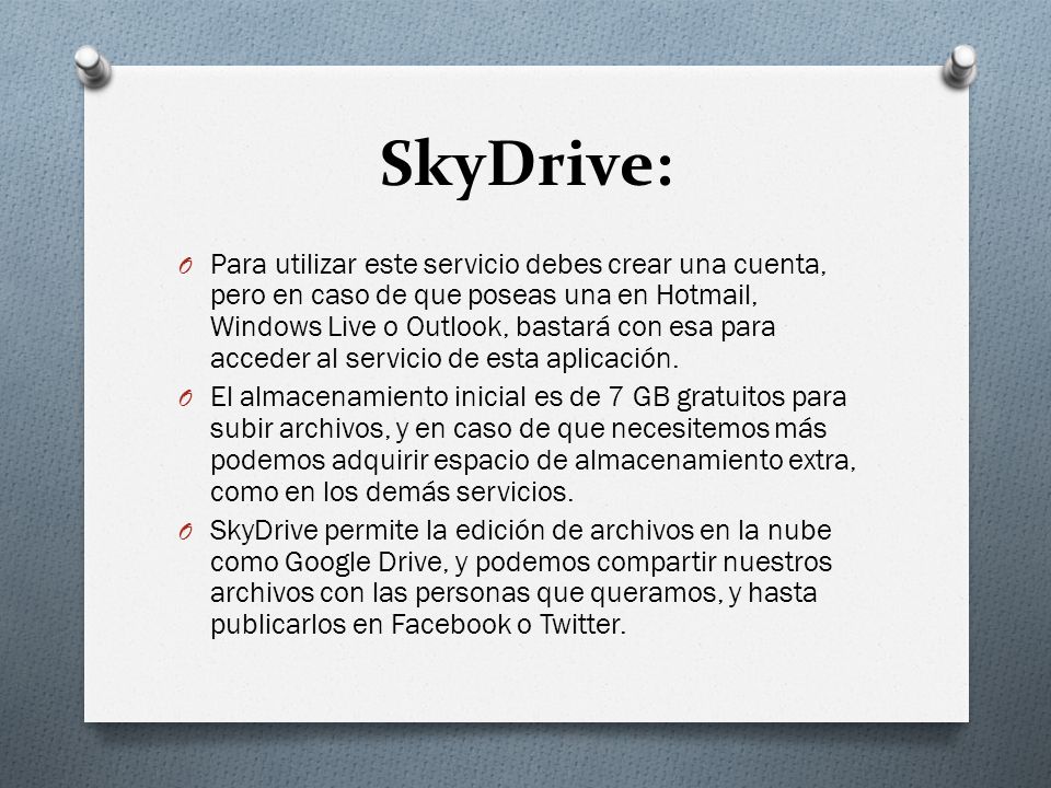 SkyDrive: