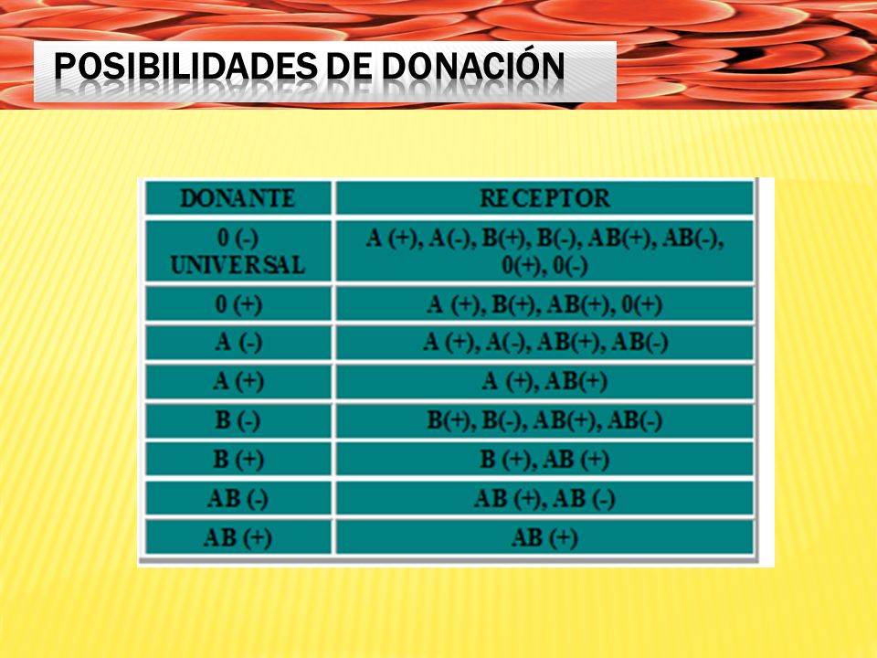 POSIBILIDADES DE DONACIÓN