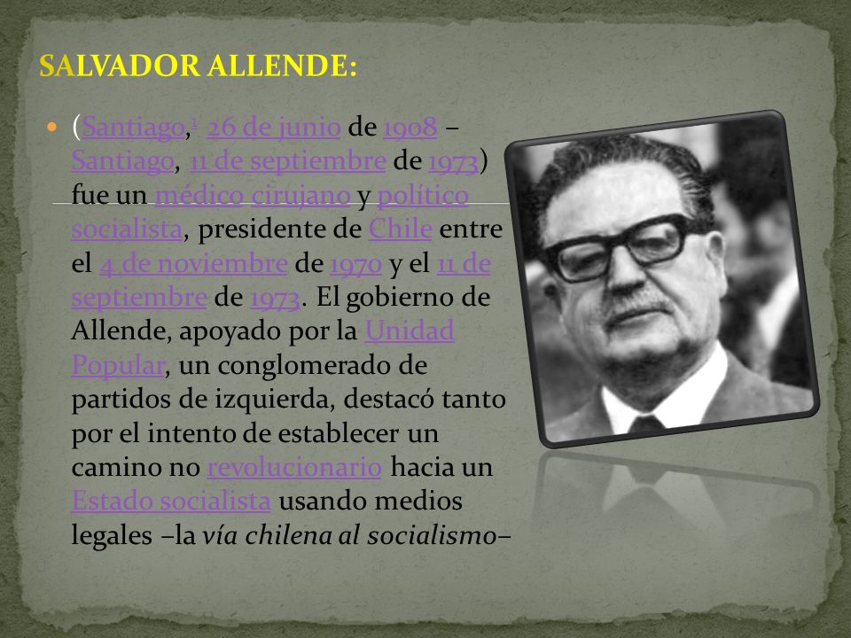 SALVADOR ALLENDE: