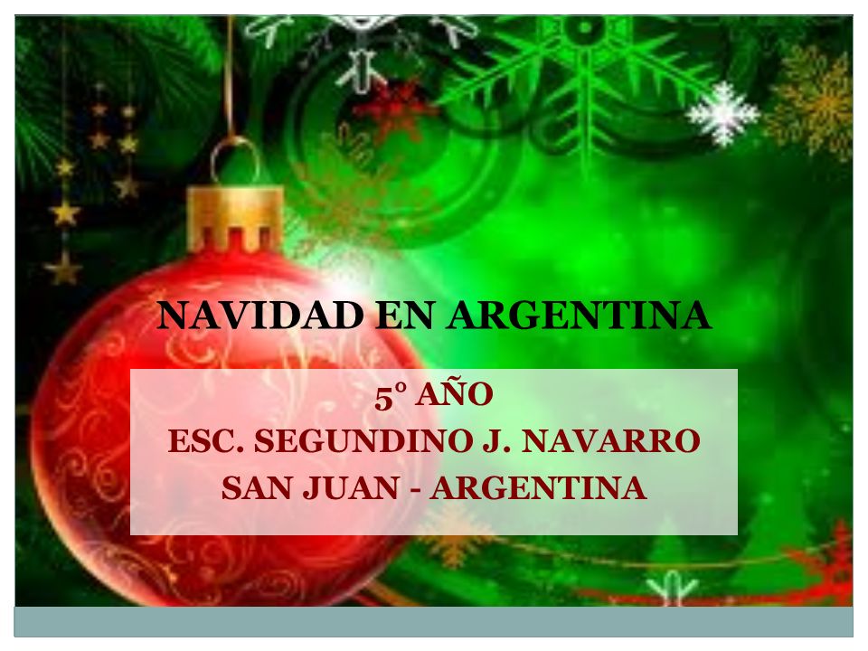 5° AÑO ESC. SEGUNDINO J. NAVARRO SAN JUAN - ARGENTINA