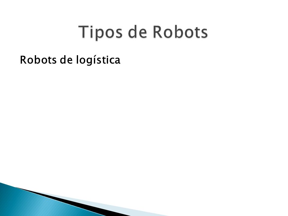Tipos de Robots Robots de logística