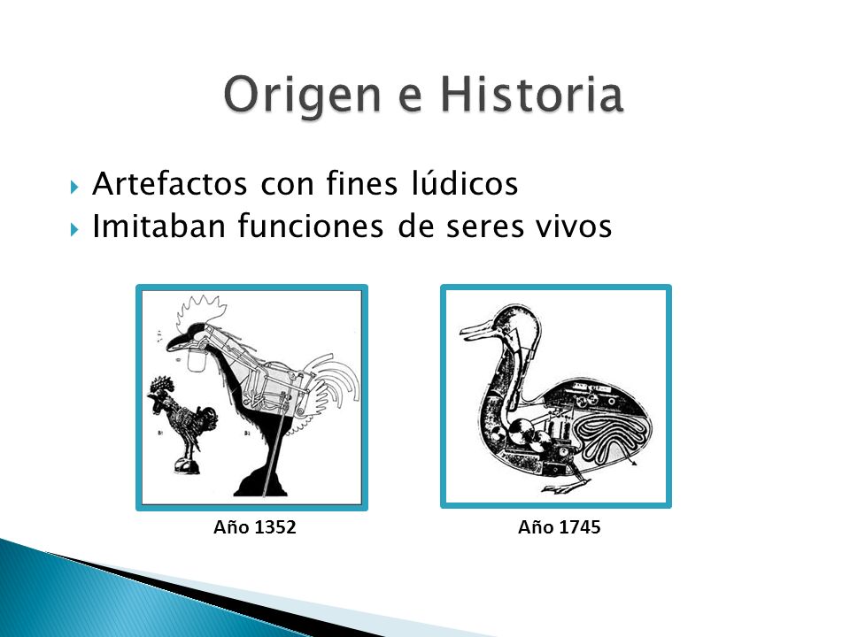 Origen e Historia Artefactos con fines lúdicos