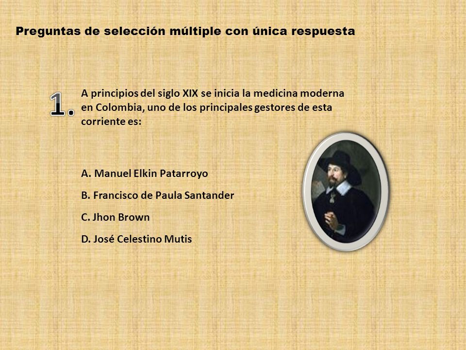 1. Preguntas de selección múltiple con única respuesta