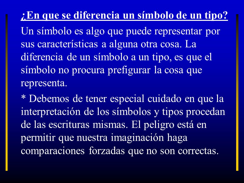 ¿En que se diferencia un símbolo de un tipo