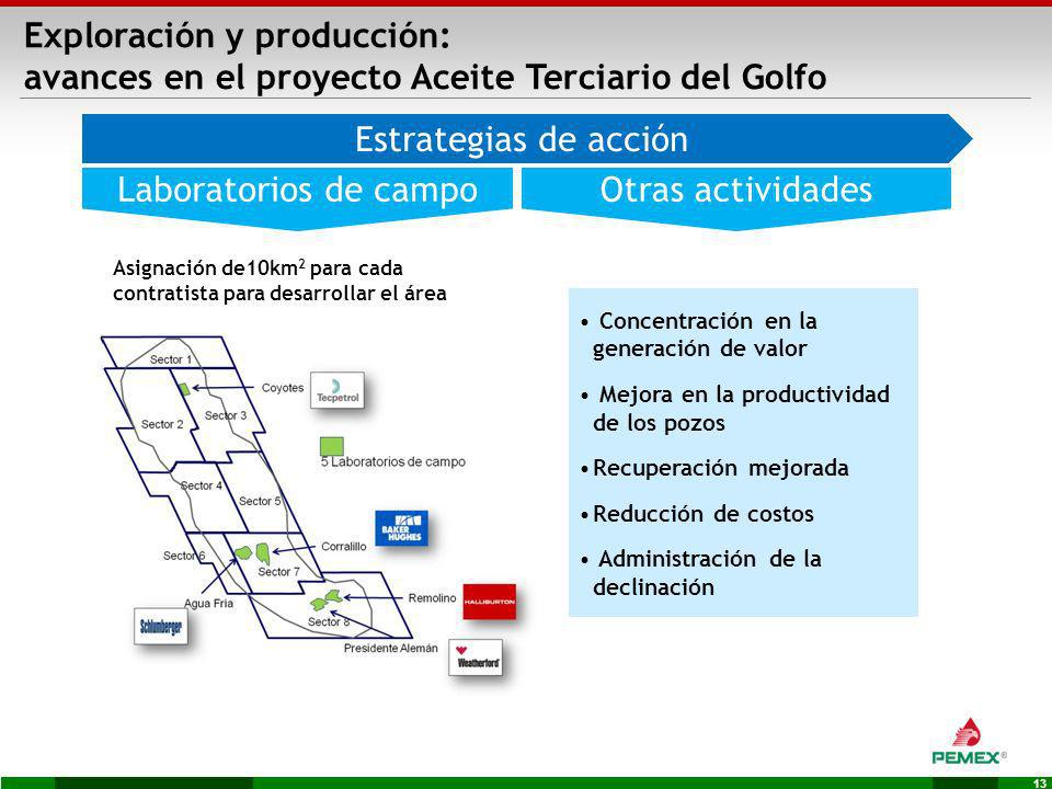 Exploración y producción: avances en el proyecto Aceite Terciario del Golfo