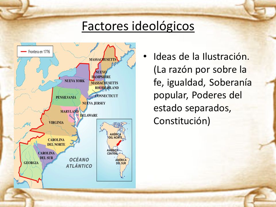 Factores ideológicos Ideas de la Ilustración.