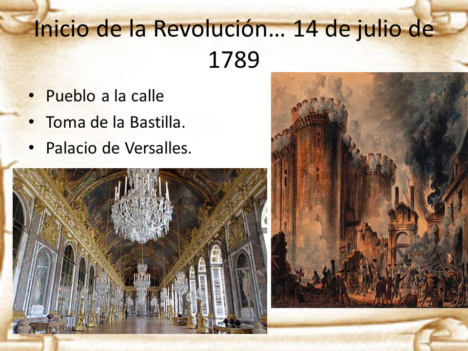 Inicio de la Revolución… 14 de julio de 1789