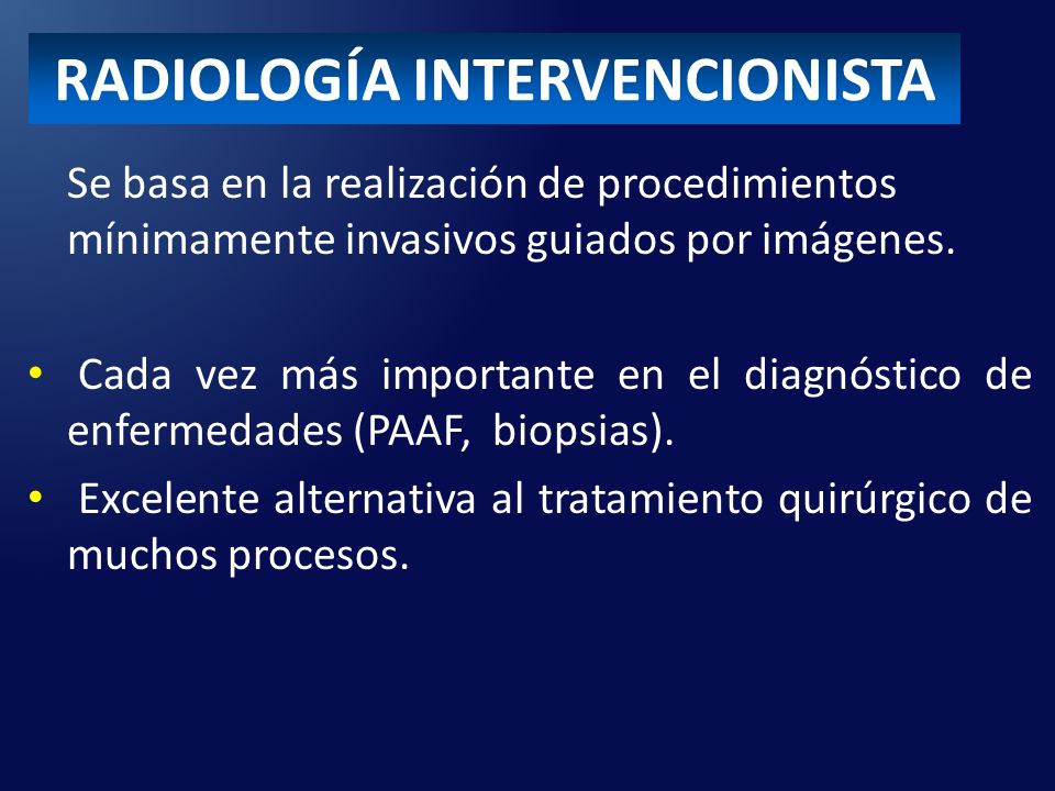 RADIOLOGÍA INTERVENCIONISTA