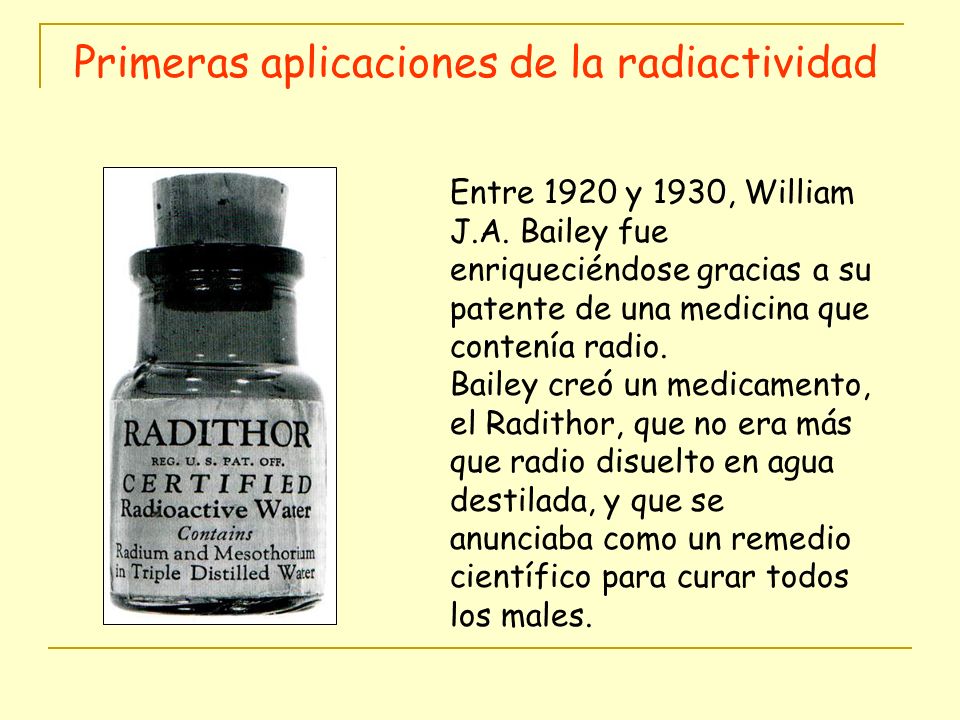Primeras aplicaciones de la radiactividad