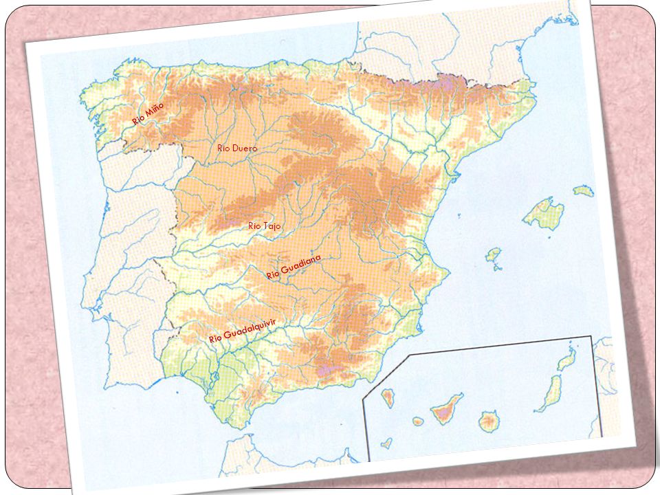 Rio Miño Rio Duero Rio Tajo Rio Guadiana Rio Guadalquivir