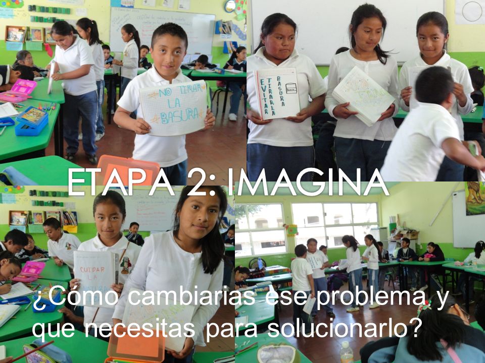 ETAPA 2: IMAGINA ¿Cómo cambiarias ese problema y que necesitas para solucionarlo