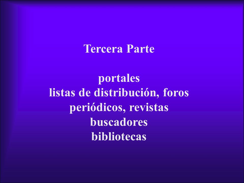 listas de distribución, foros