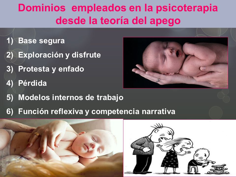 Dominios empleados en la psicoterapia desde la teoría del apego