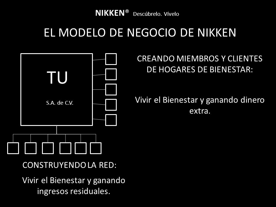 TU EL MODELO DE NEGOCIO DE NIKKEN NIKKEN® Descúbrelo. Vívelo