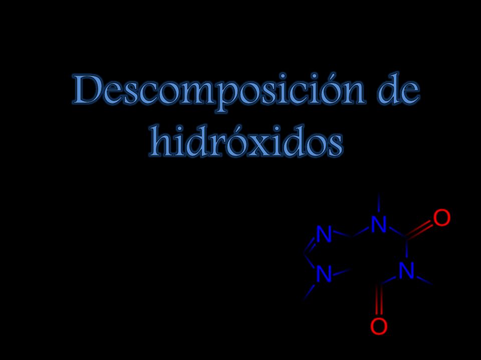 Descomposición de hidróxidos
