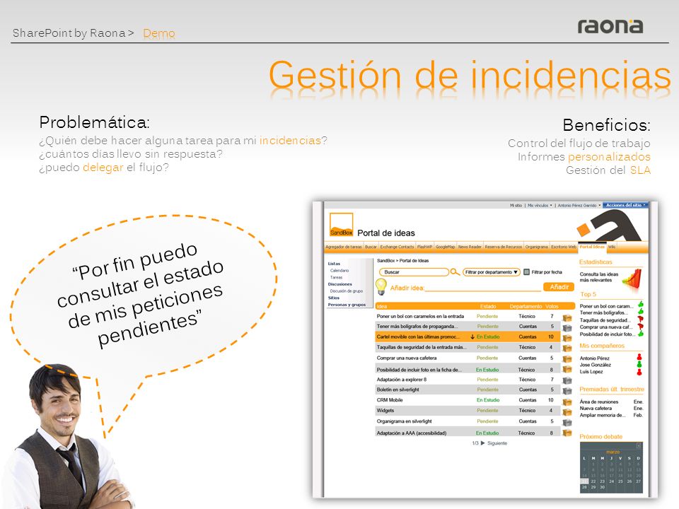 Por fin puedo consultar el estado de mis peticiones pendientes