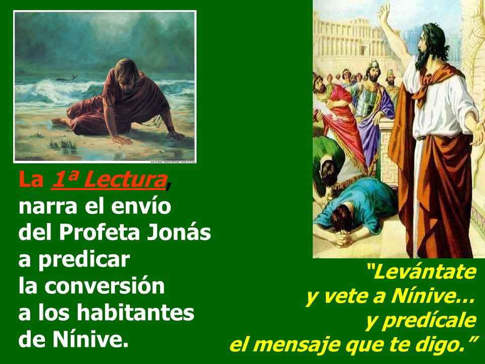narra el envío del Profeta Jonás a predicar la conversión