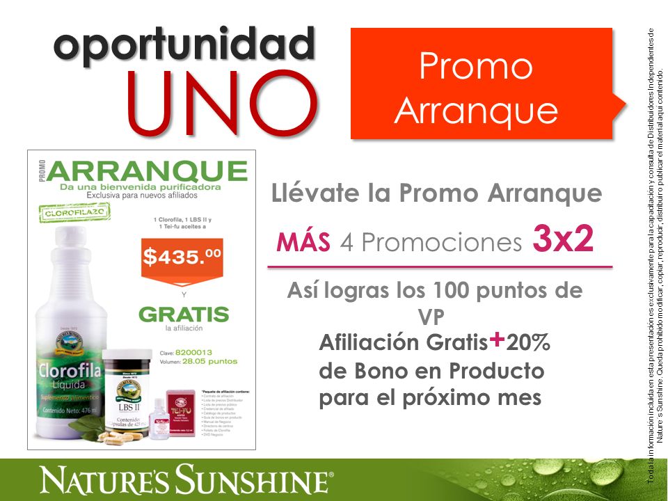 Llévate la Promo Arranque Así logras los 100 puntos de VP