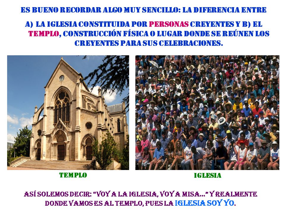 Es bueno recordar algo muy sencillo: la diferencia entre