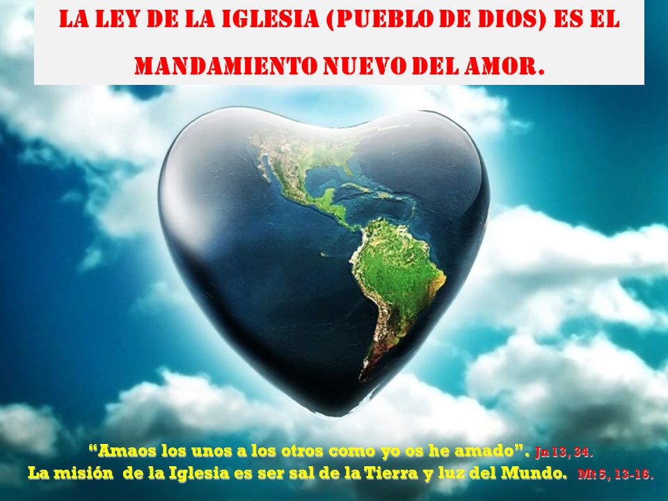 La Ley de la Iglesia (Pueblo de Dios) es el