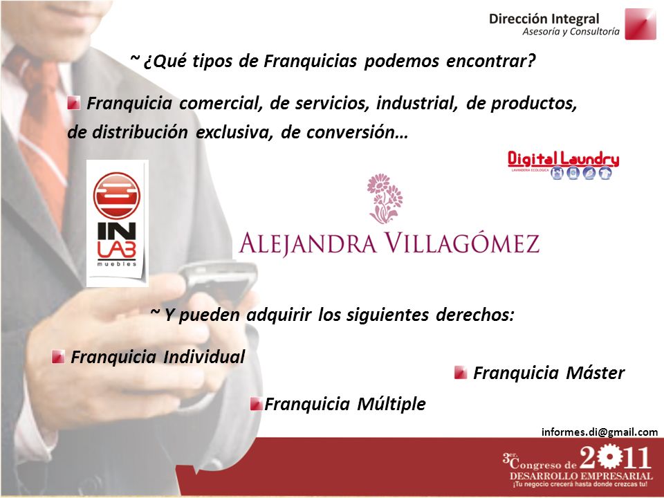 ~ ¿Qué tipos de Franquicias podemos encontrar